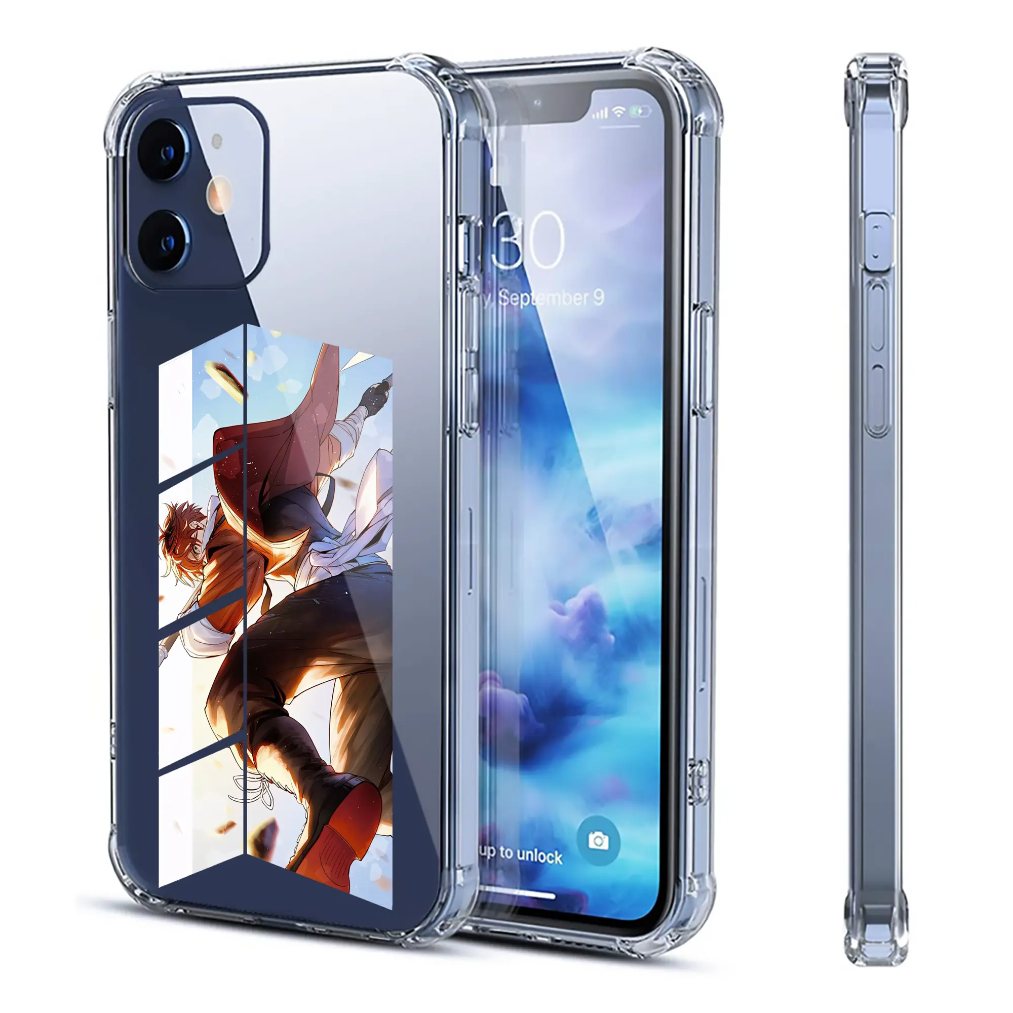 葬送のフリーレン（Frieren） グッズ,シュタルク（Stark） - IPhone 12シリーズ対応 ・ 透明スマホケース ・ クリアソフトケース ・ TPU素材 ・ 耐衝撃 ・ 高密着 ・ 防汚 防指紋 ・ 簡単着脱